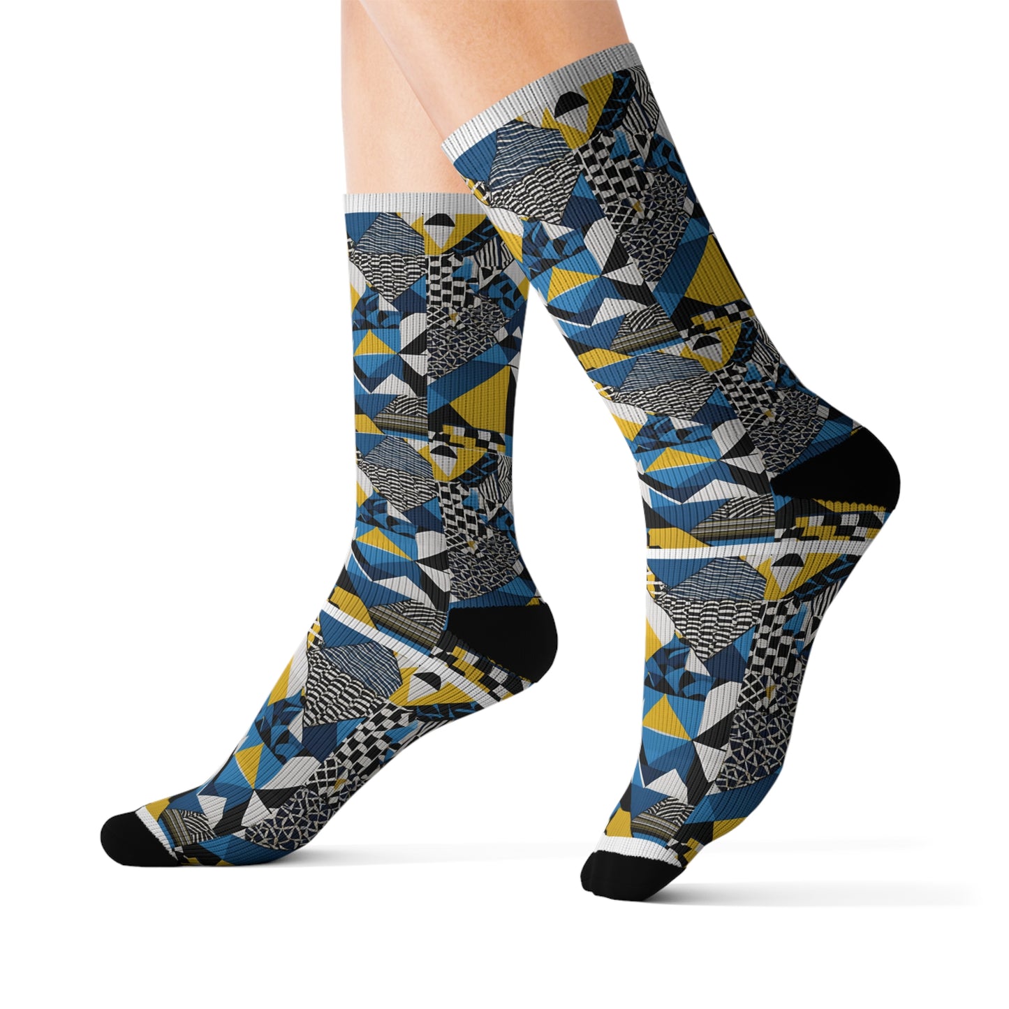 Afro pattern socks