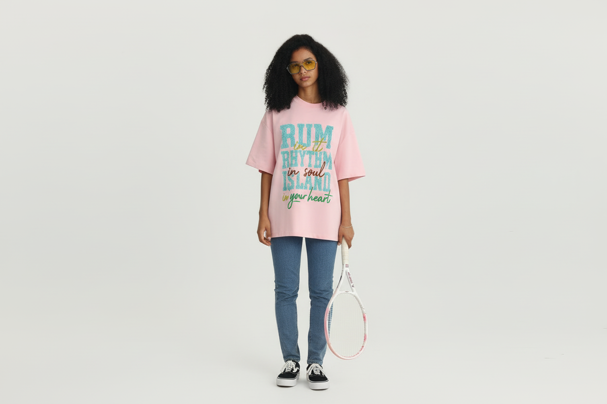 RUM. Crew-Neck Oversize T-shirt Unisex