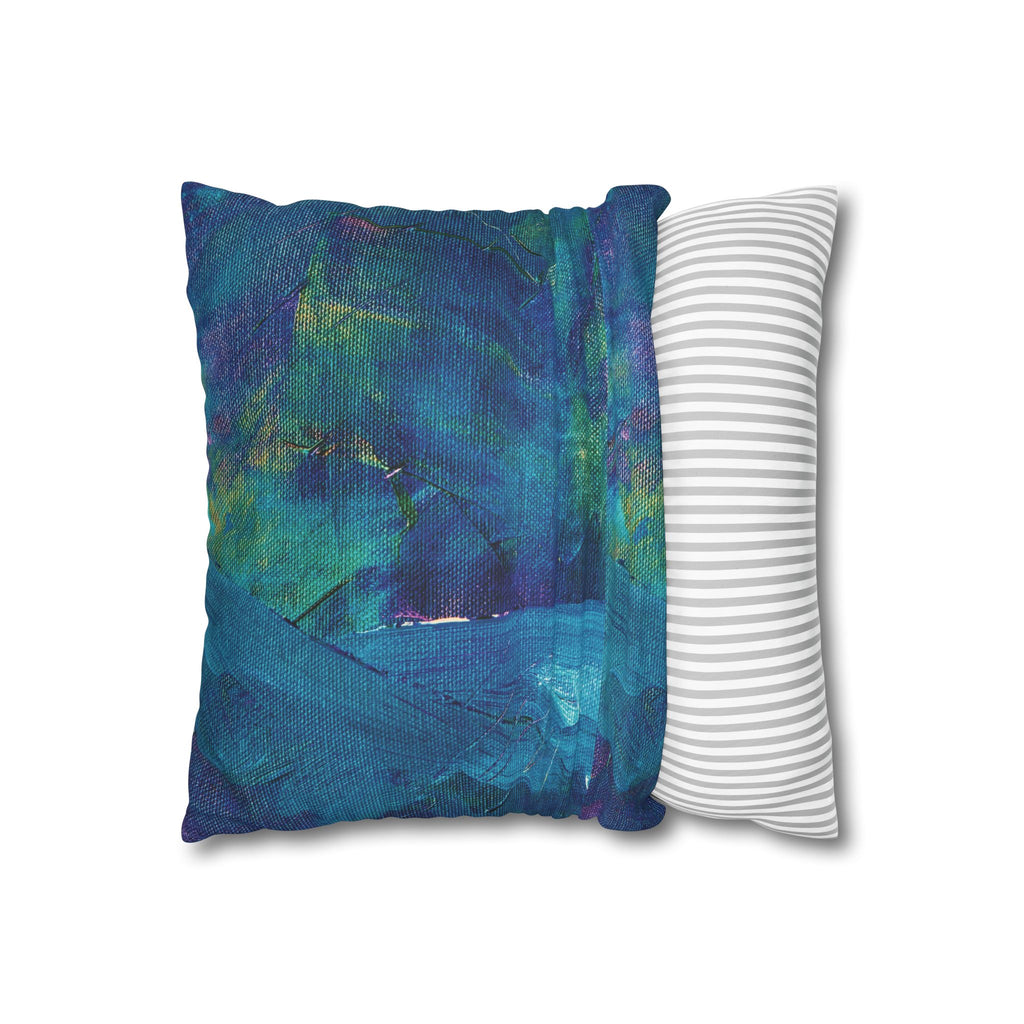 Taie d'oreiller carrée en faux suède