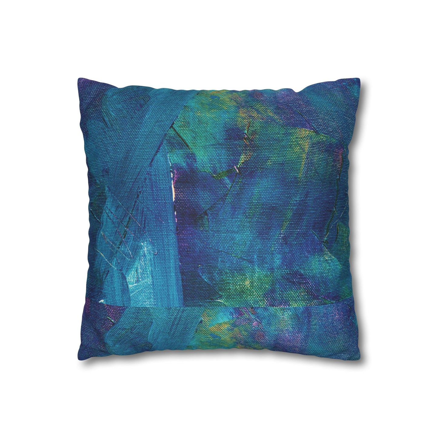 Faux Suede Square Pillowcase