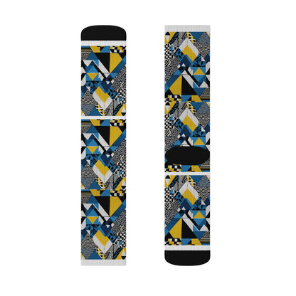 Afro pattern socks