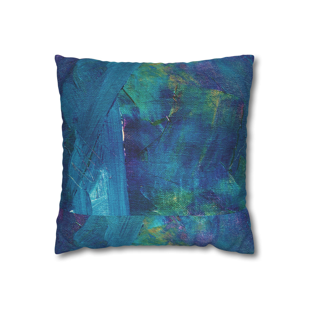 Taie d'oreiller carrée en faux suède