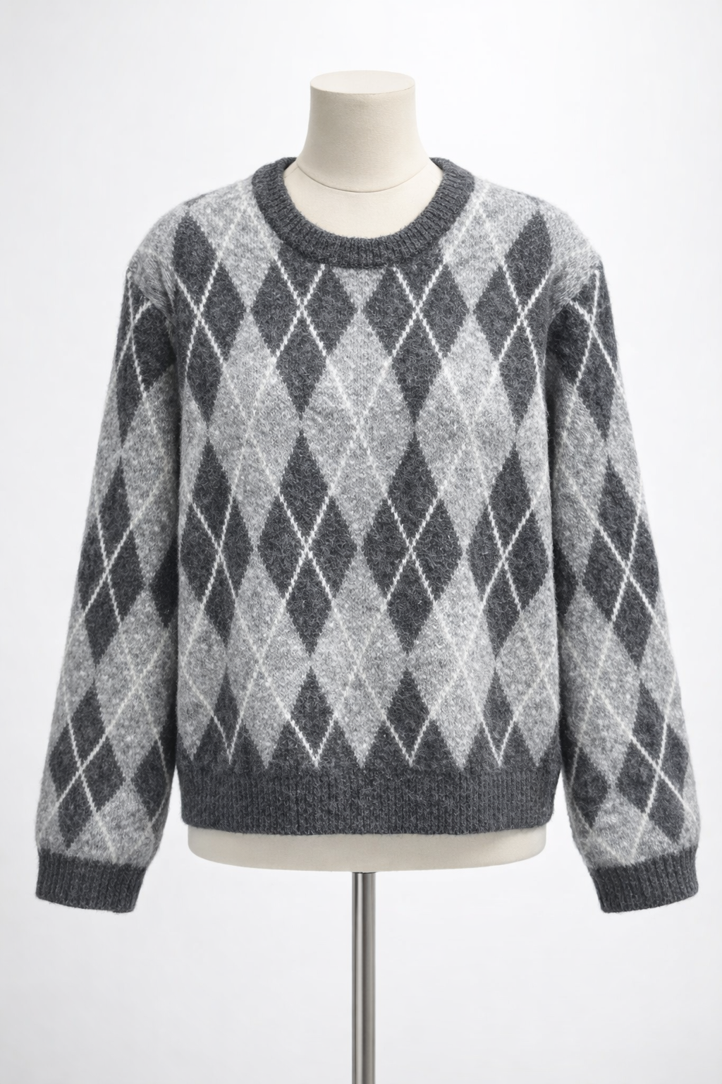 Pull Femme Printemps/Été – Motif Losanges | Maille Légère & Élégante