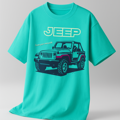JEEP Crew-Neck Oversize T-shirt Unisex