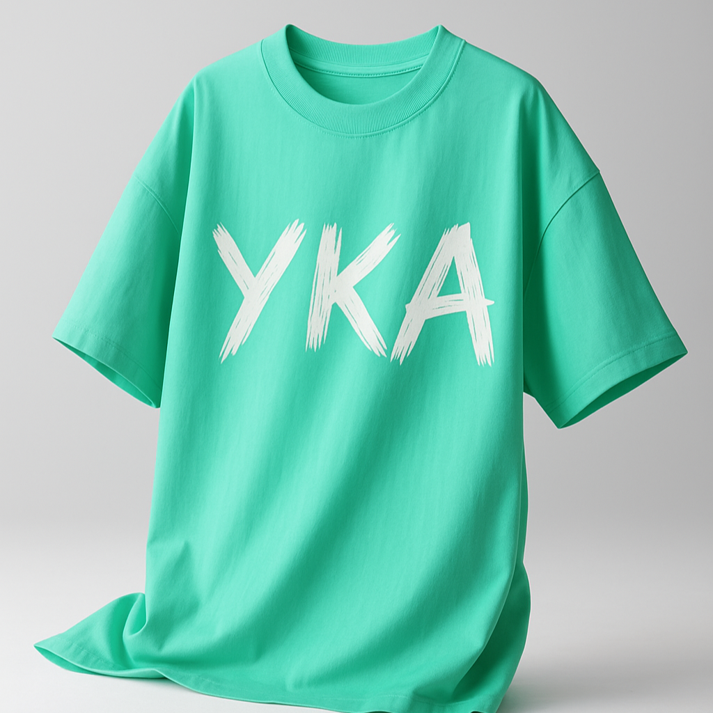 YKA. Crew-Neck Oversize T-shirt Unisex