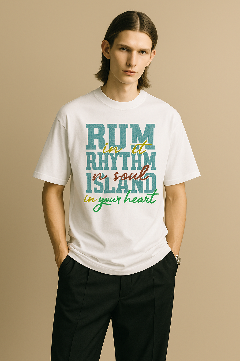RUM. Crew-Neck Oversize T-shirt Unisex