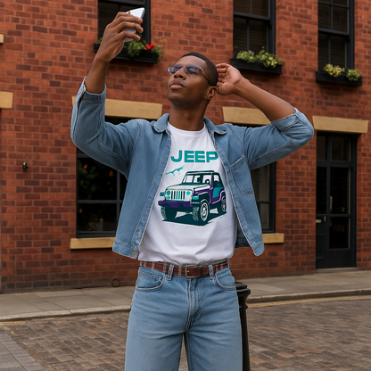 JEEP Crew-Neck Oversize T-shirt Unisex