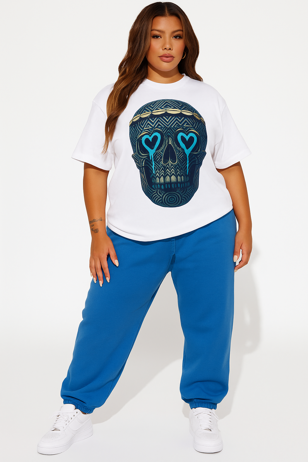 Gothic. Crew-Neck Oversize T-shirt