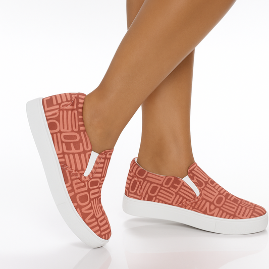 Women's slip-on canvas shoes