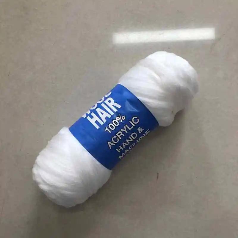 Brazilian wool synthetic fibers for African braids