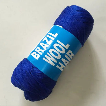 Brazilian wool synthetic fibers for African braids
