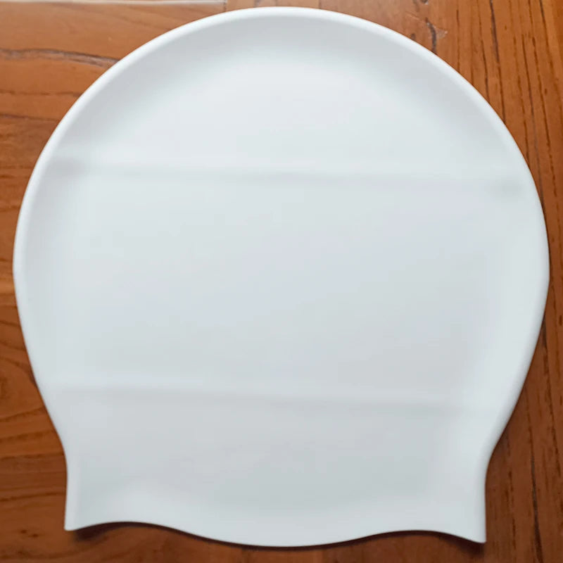 Bonnet de Bain Extra Large en Silicone pour Cheveux Longs Tresses Imperméable
