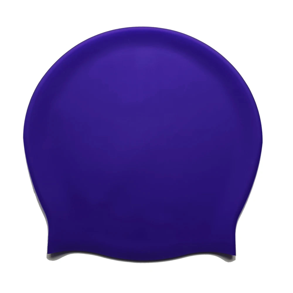 Bonnet de Bain Extra Large en Silicone pour Cheveux Longs Tresses Imperméable