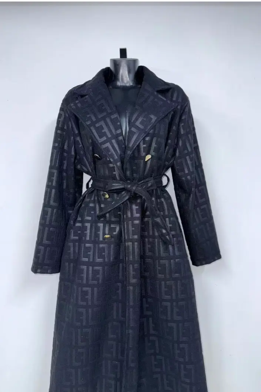 Trench Femme Élégant – XFashion Coat Automne/Hiver 2025