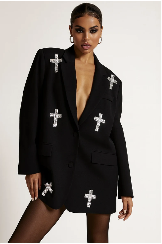 blazer-femme-strass-noir
