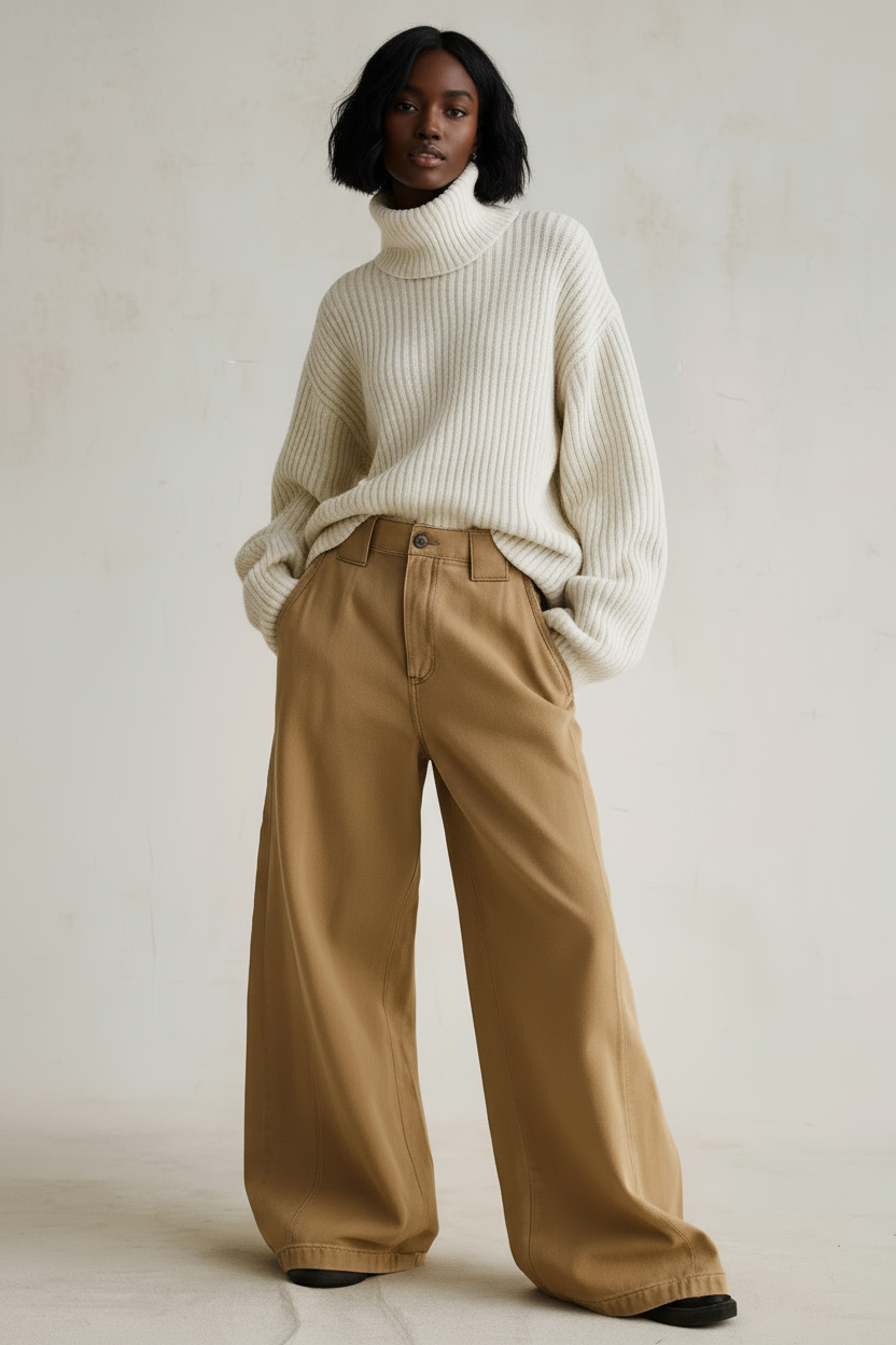 Jean Femme Coupe Large