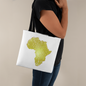 Africa map tote bag
