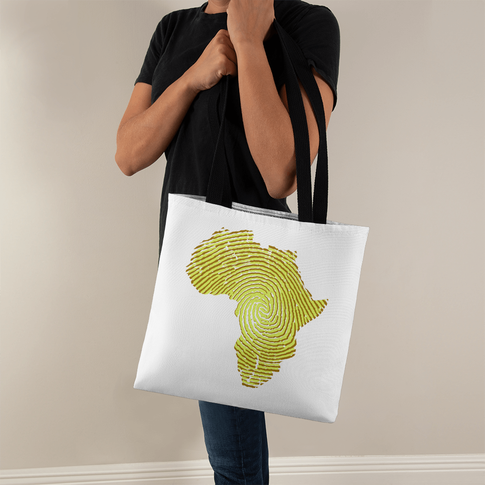 Africa map tote bag
