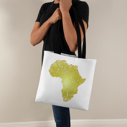 Africa map tote bag