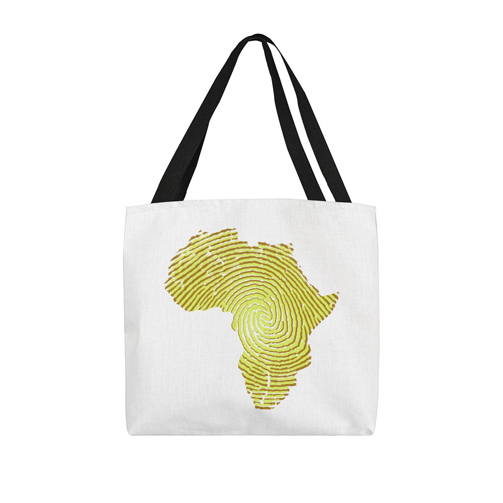 Africa map tote bag