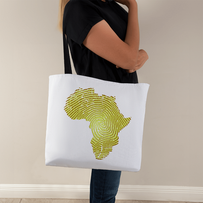 Africa map tote bag