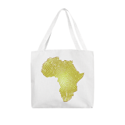 Africa map tote bag