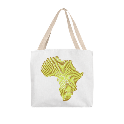 Africa map tote bag