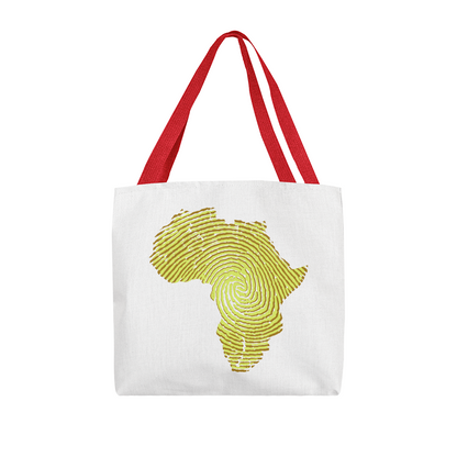 Africa map tote bag