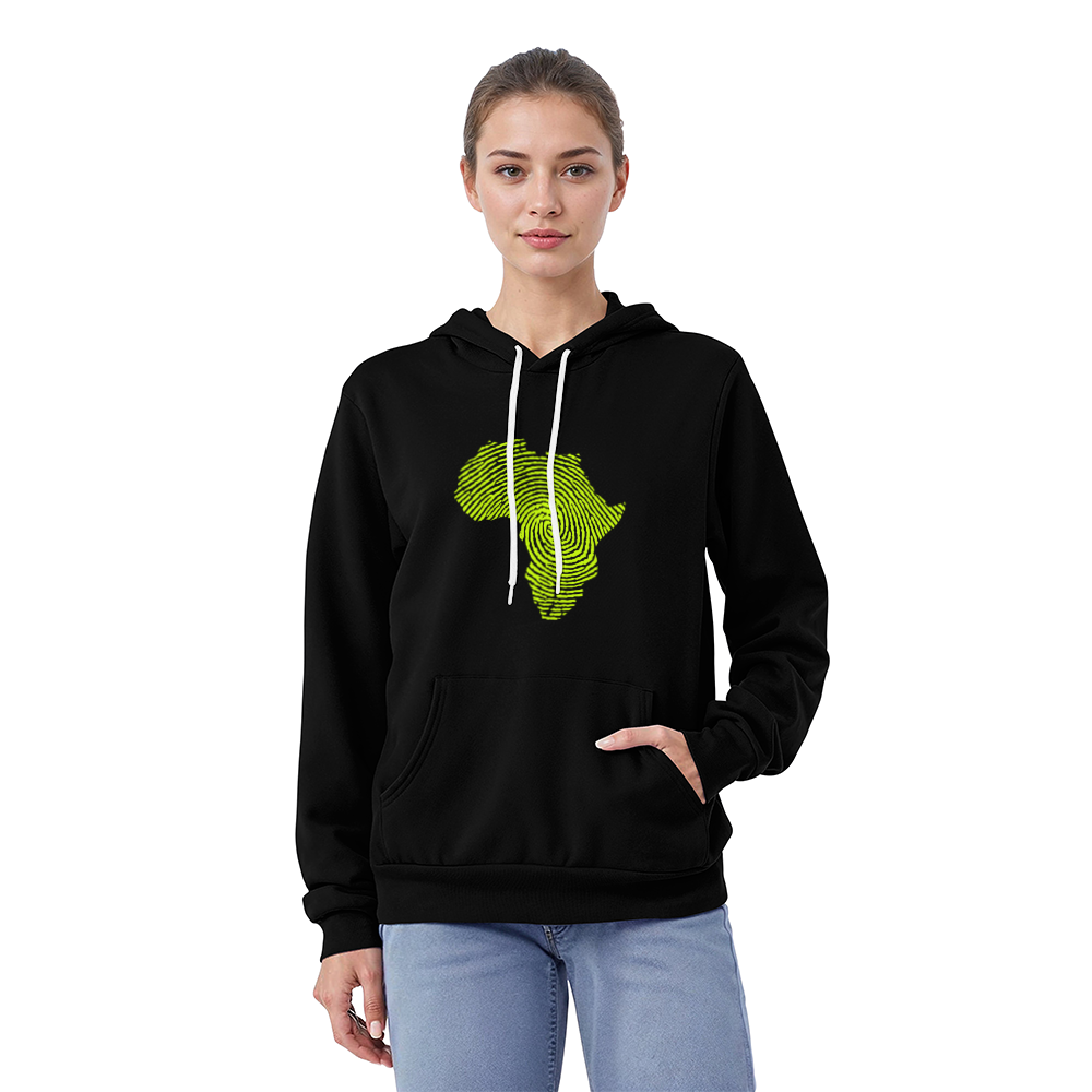 Africa map fingerprint Hoodie