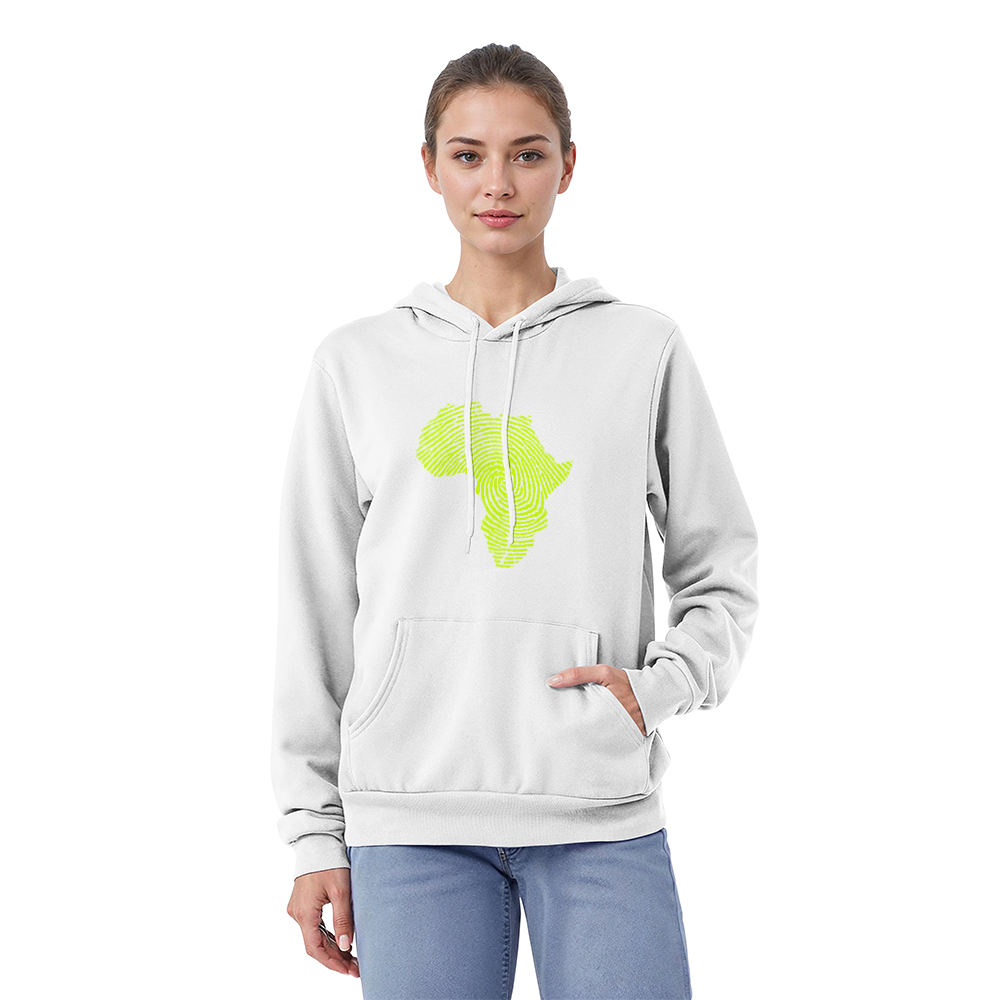 Africa map fingerprint Hoodie