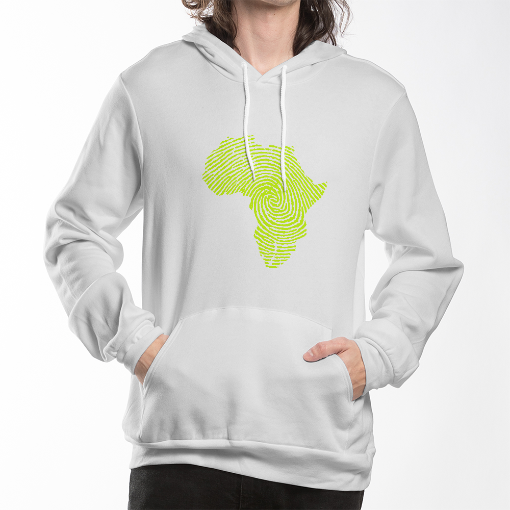 Africa map fingerprint Hoodie
