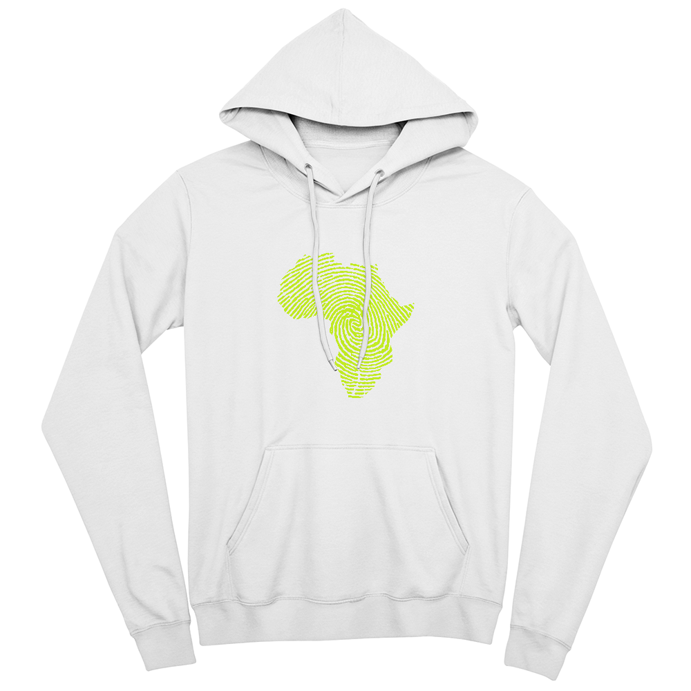 Africa map fingerprint Hoodie