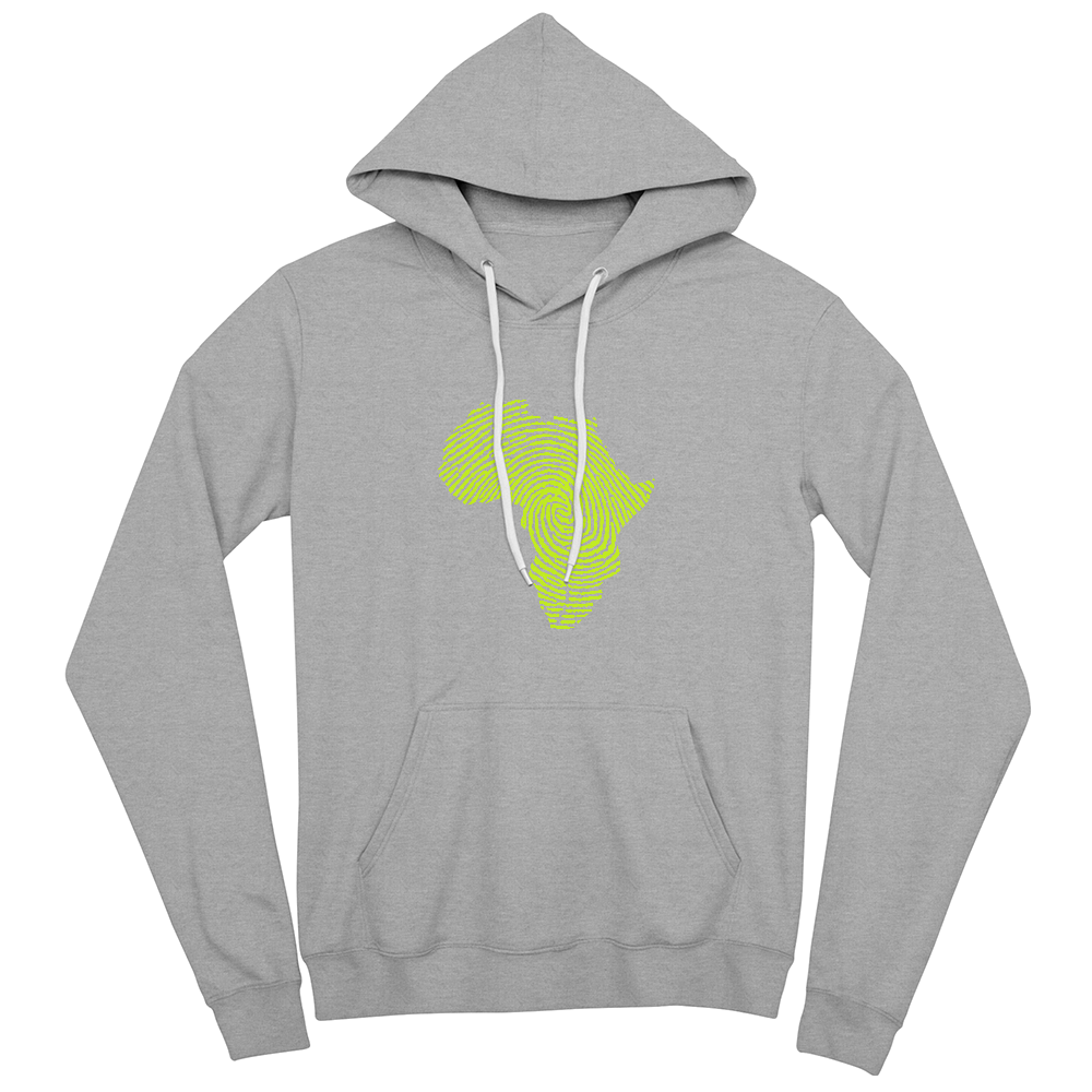 Africa map fingerprint Hoodie