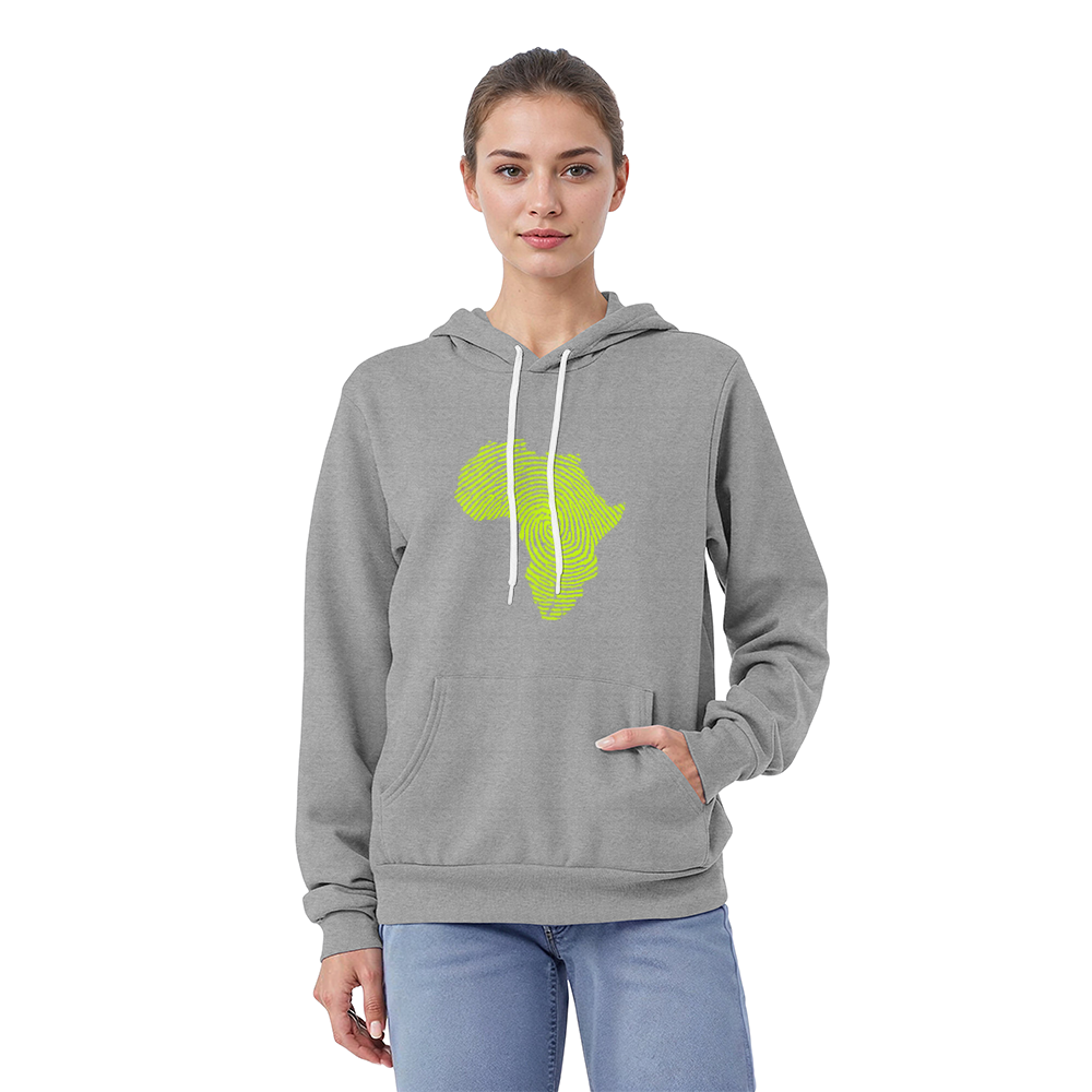 Africa map fingerprint Hoodie