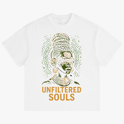 Afro futurist Crew-Neck Oversize T-shirt