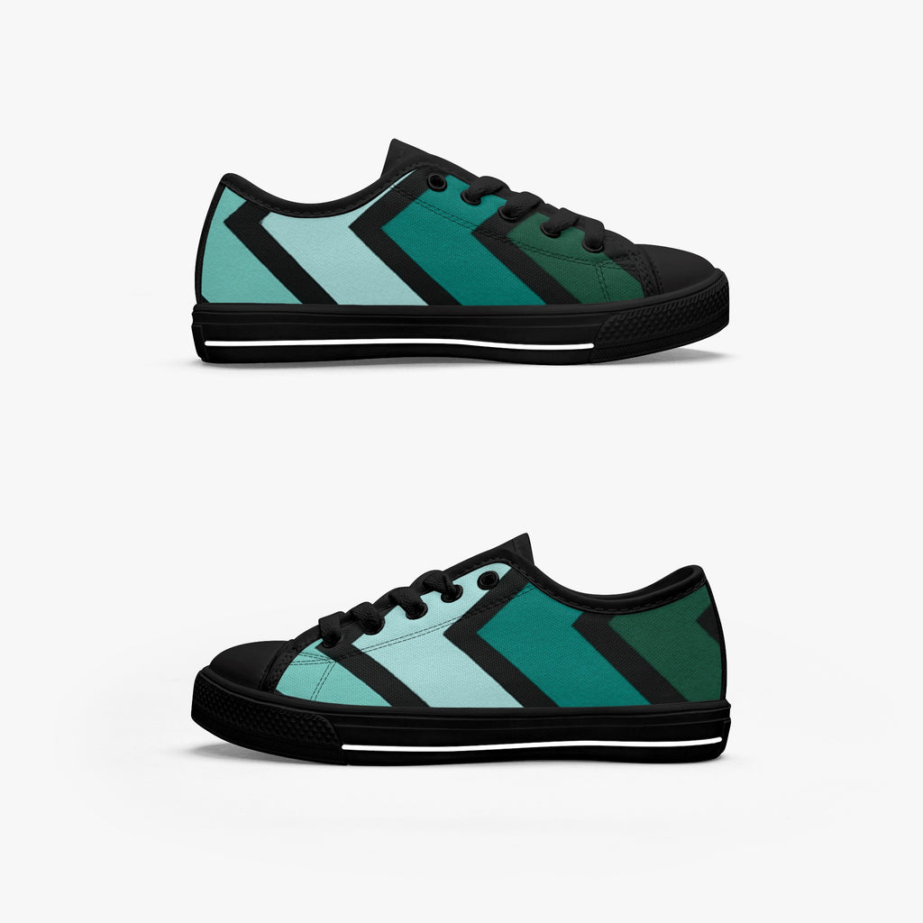 Chaussures basses en toile noire pour enfant