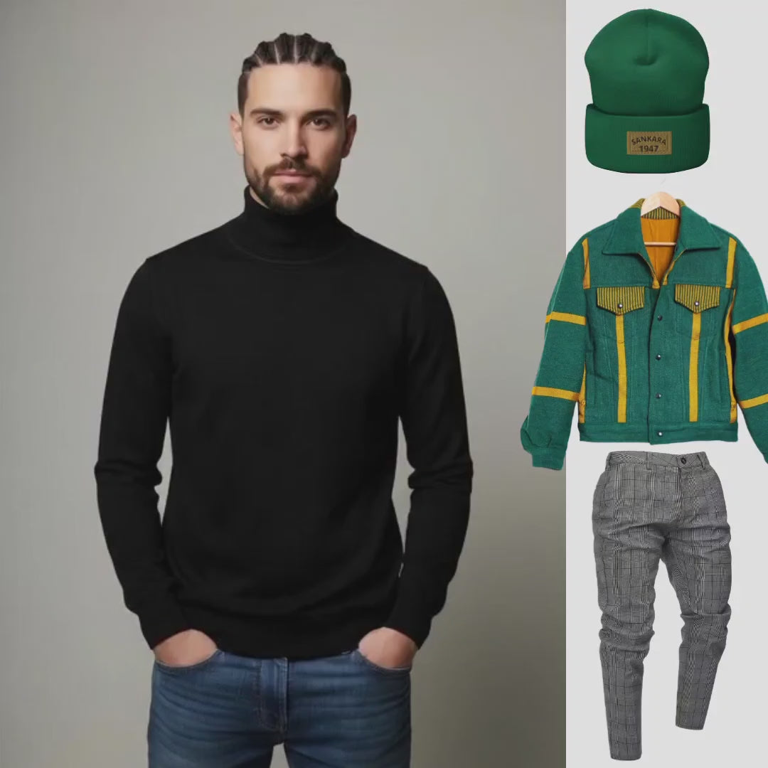 Pull à col montant toucher doux